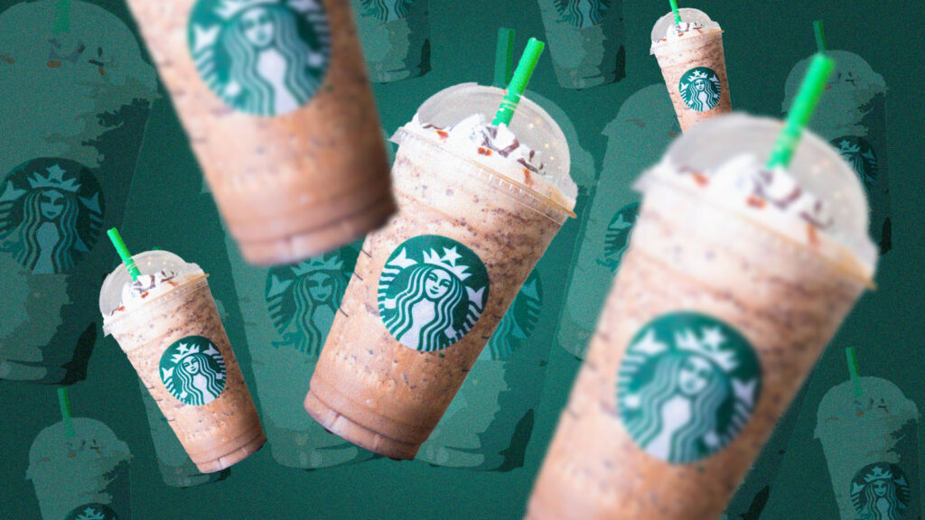 adolescentes substituem dinheiro por uma bebida do Starbucks