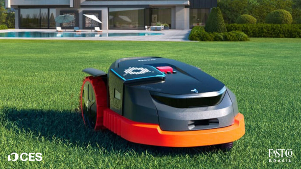 robô cortador de grama