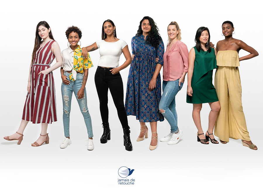 anúncio da campanha Real Belza, da marca Dove, com mulheres de diferentes biotipos