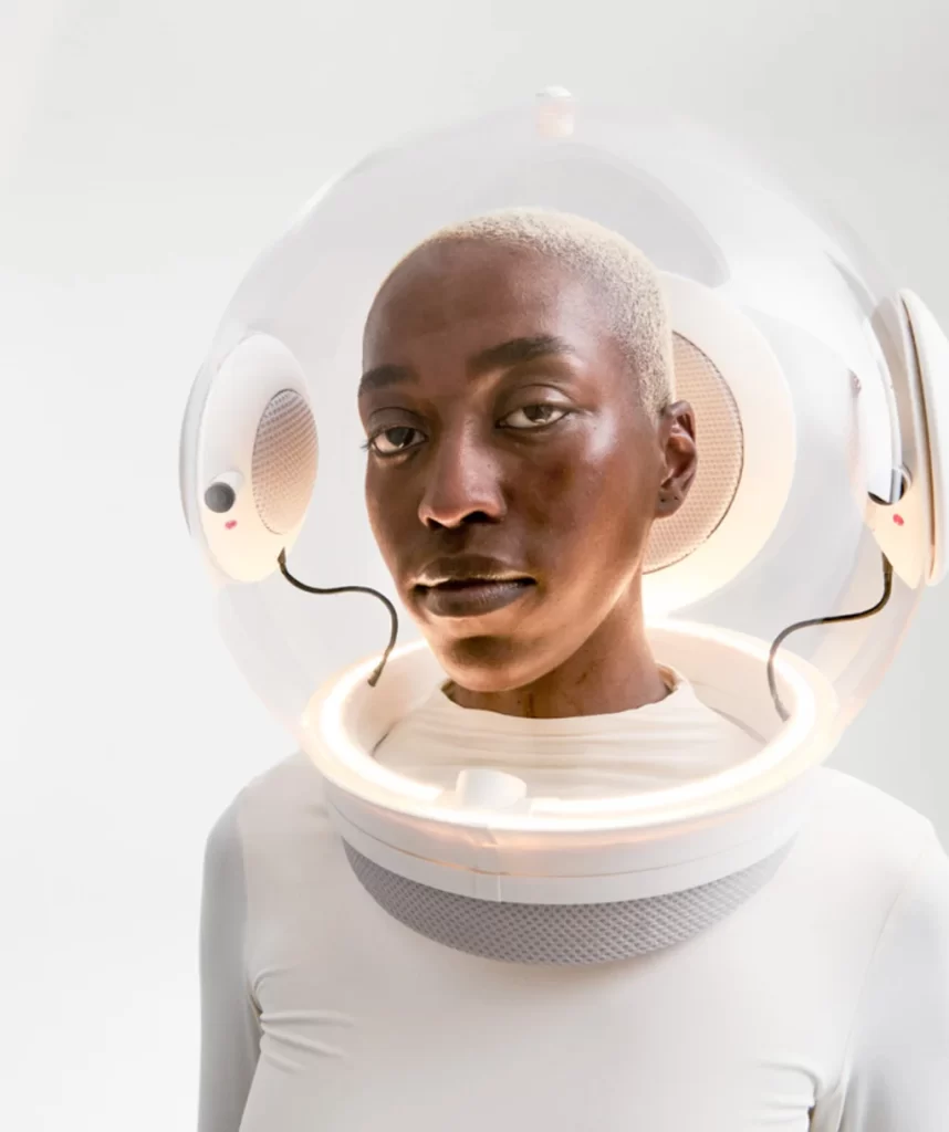 capacete conceitual para viagens espaciais na The Fuel Store