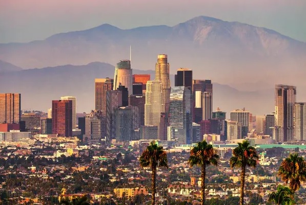 Vista geral da cidade de Los Angeles