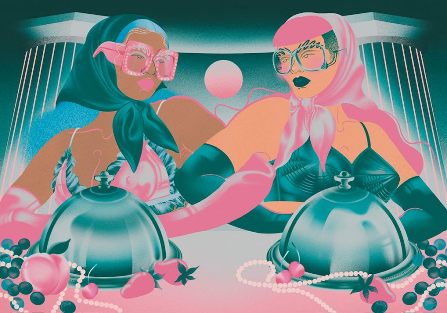 Desert, quadro de Florence Burns do acervo da Visible Voices  