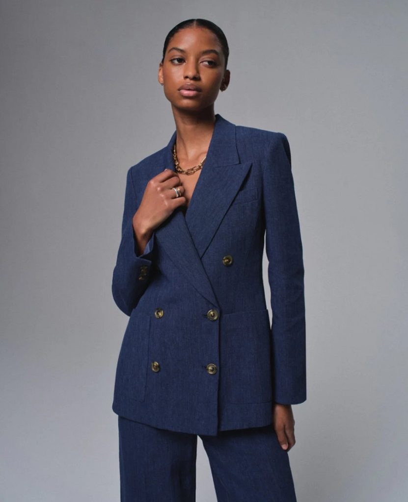 usar jeans no trabalho/ blazer