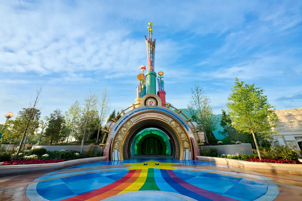 espaço Celestial Park no parque Epic Universe, na Flórida