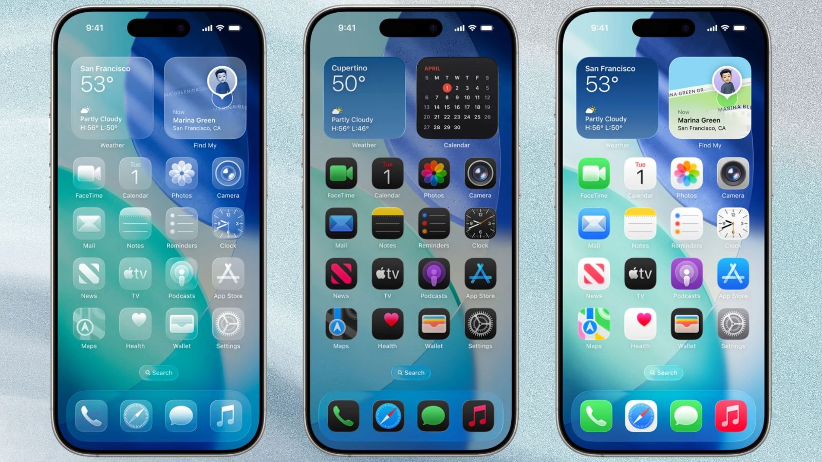 Novo design do iOS 26