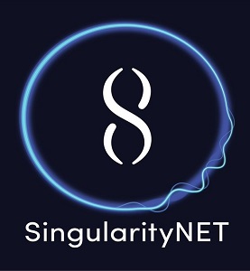 logotipo  da plataforma de IA descentralizada SingularityNET