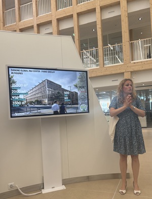 Marion Meslin, porta-voz do Centro de Inovação da Danone em Paris