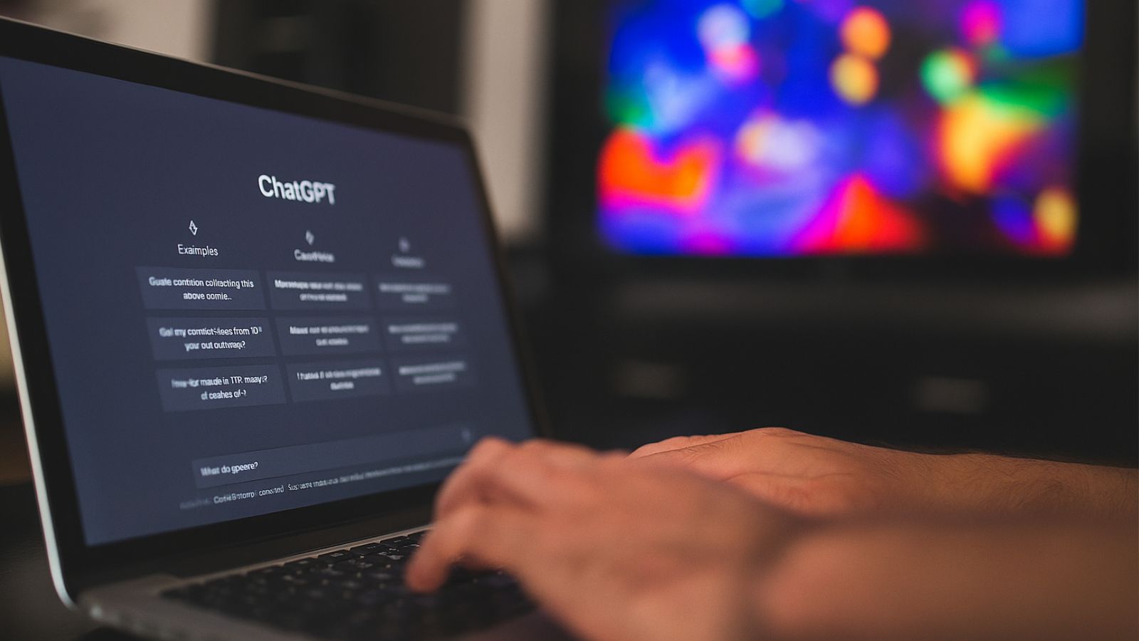 Pessoa acessando o ChatGPT