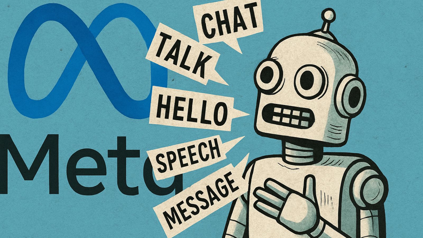 Robô da Meta falando