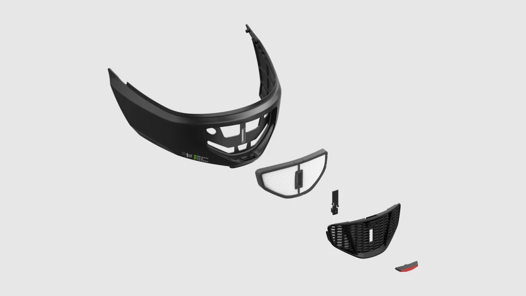 capacete que filtra poluição do ar