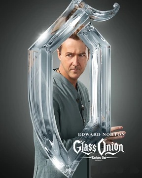 Edward Norton no filme "Glass Onion"