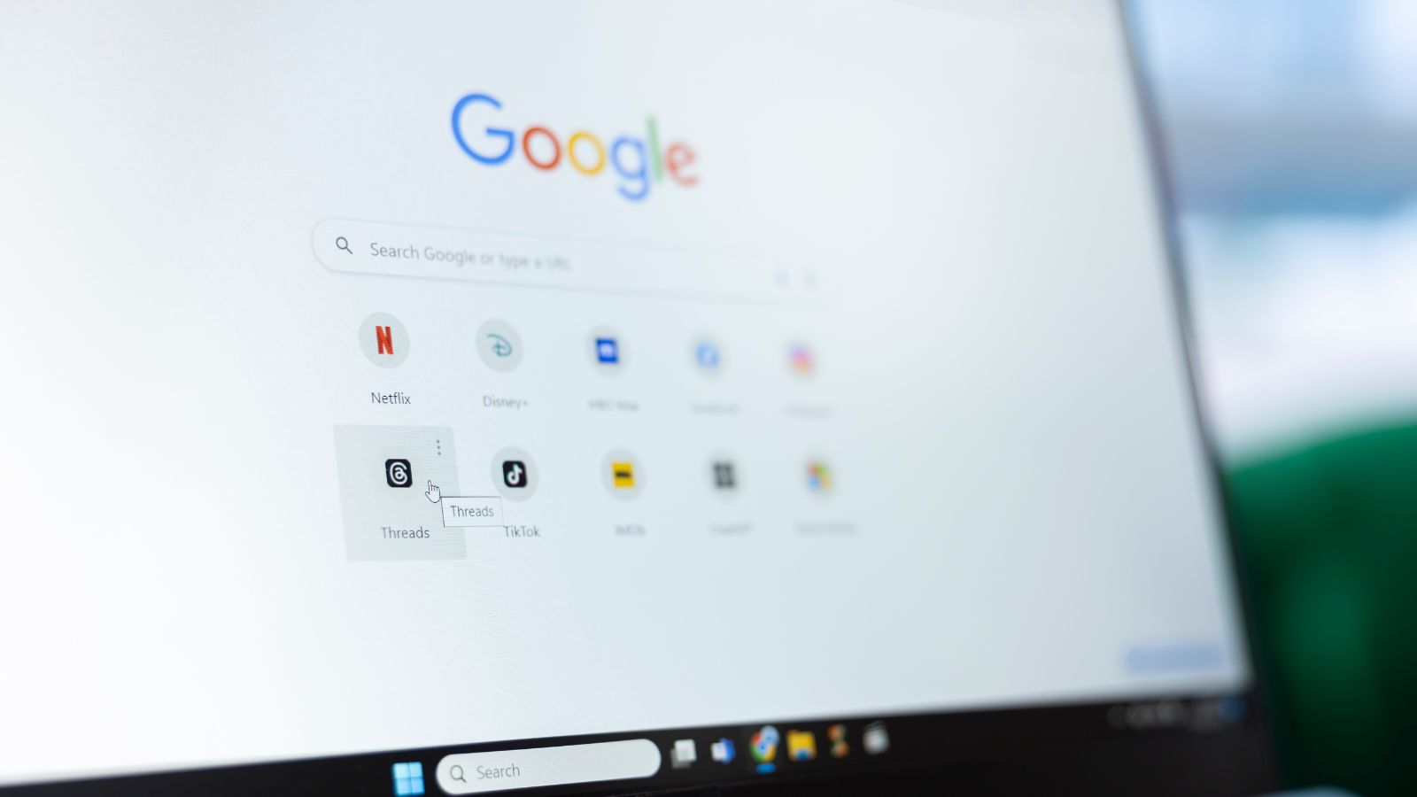 Tela do Google me notebook