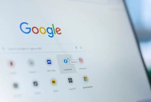 tela mostra o navegador Chrome, do Google