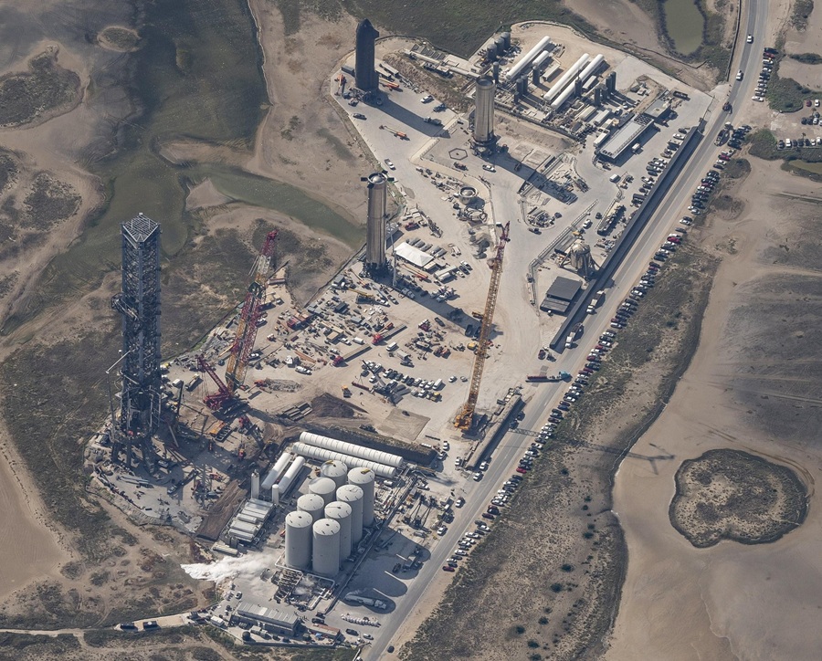 Starbase da SpaceX em  Boca Chica, no Texas