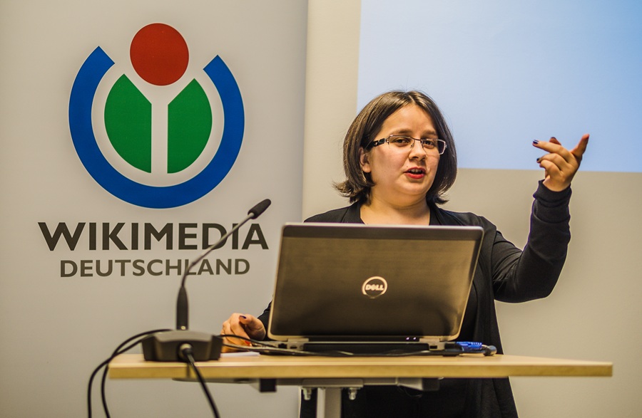 Lydia Pintscher, líder do projeto Wikidata na Wikimedia Alemanha