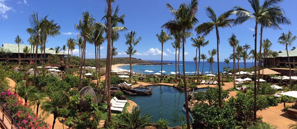 Hotel da rede Four Seasons em Lanai, no Havaí