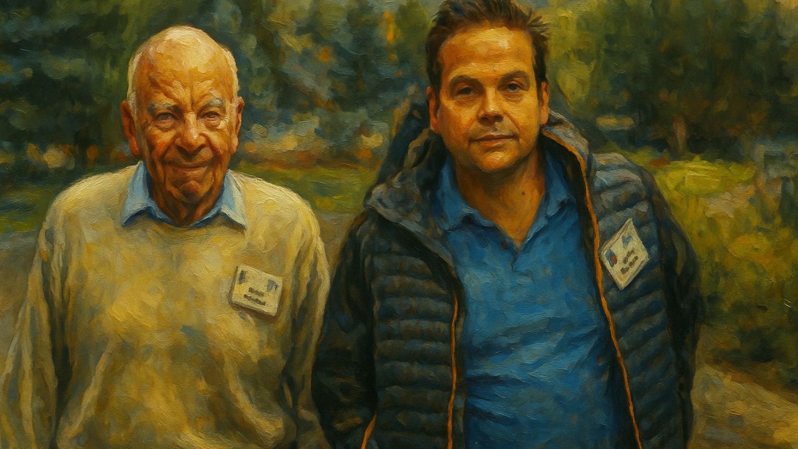 Rupert Murdoch e filho