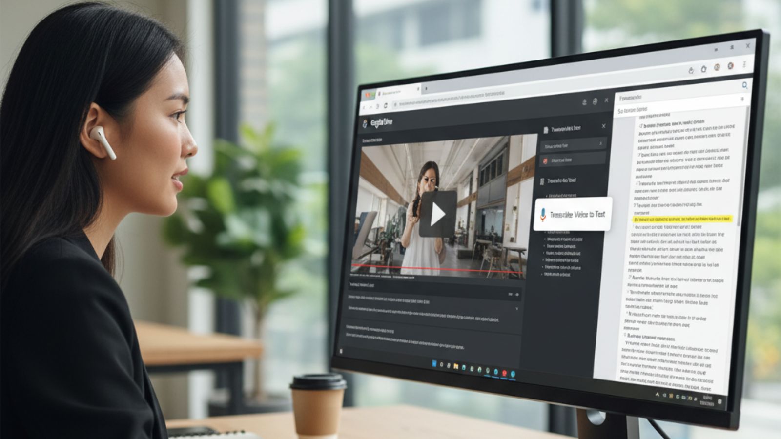 Google drive transcrição