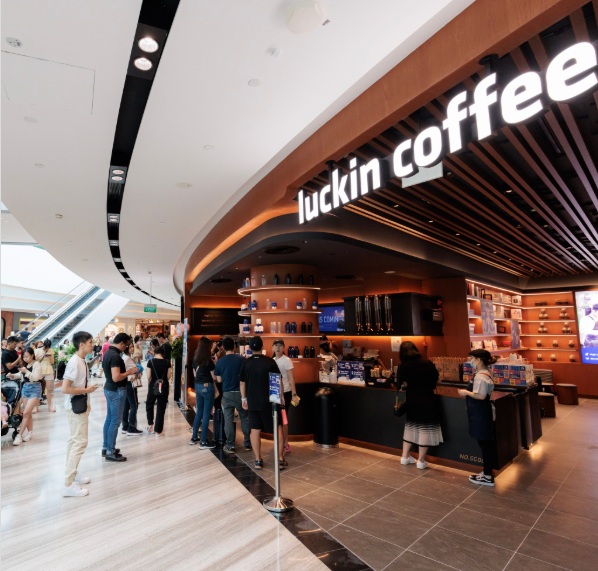 cafeteria Lucking Coffee em Changi, na China