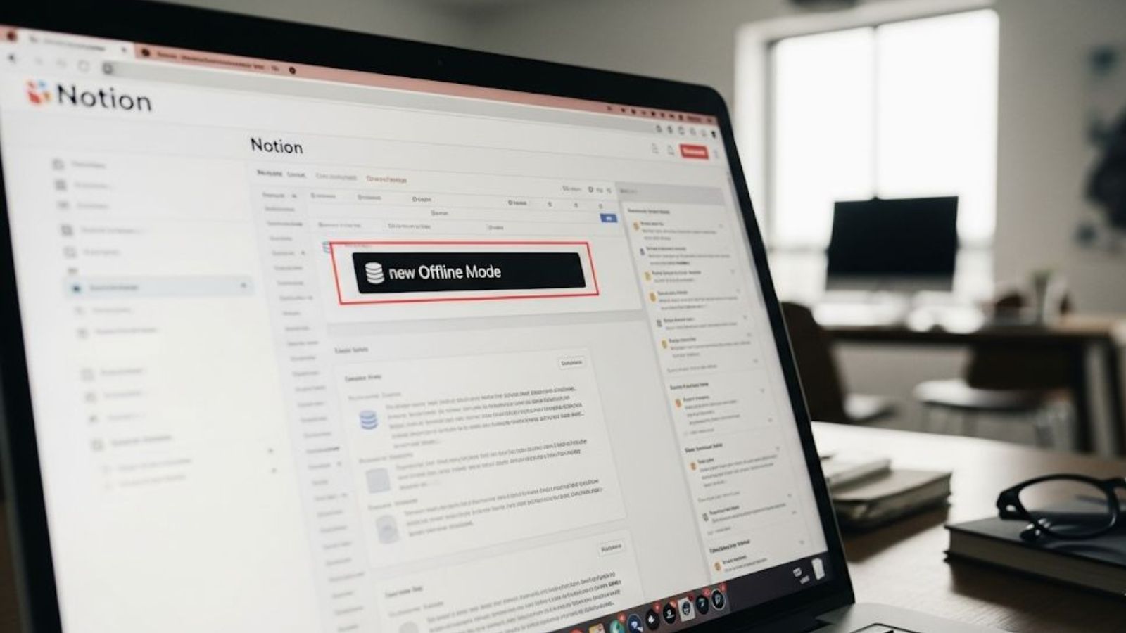 Novo recurso do Notion offline