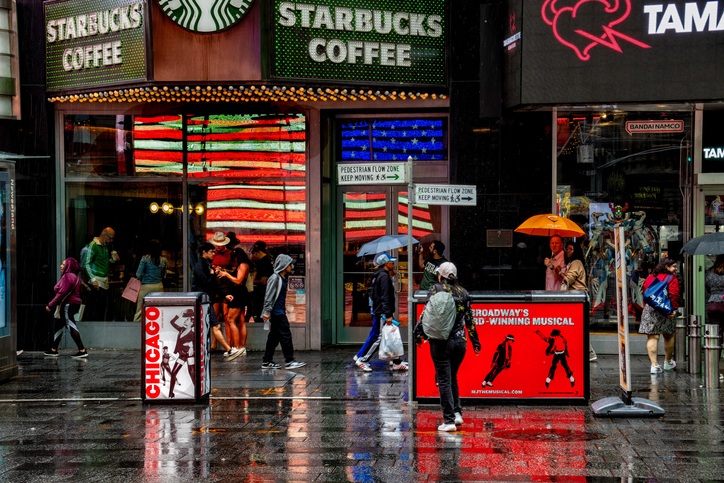 Loja da Starbucks na Times Square, em Nova York
