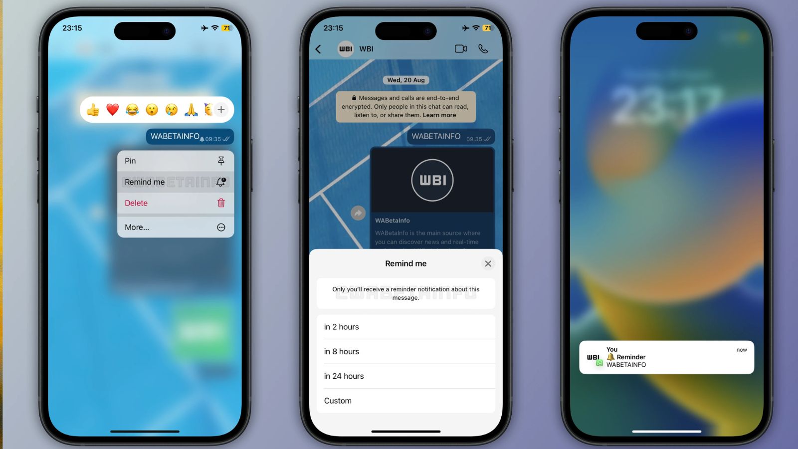 Tela do WhatsApp no iPhone