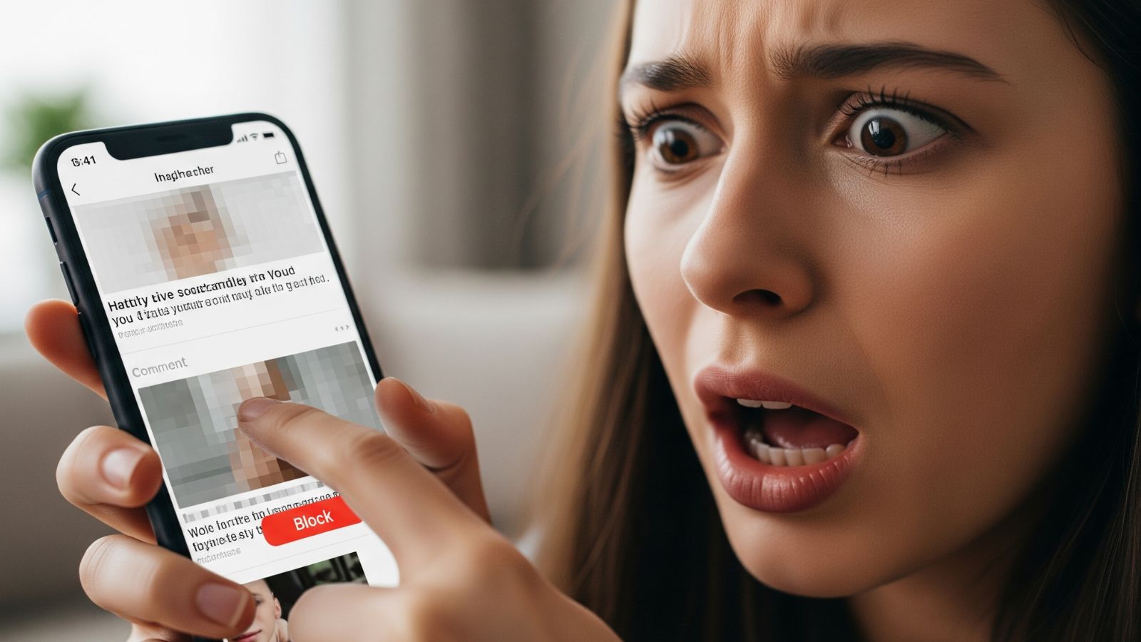 bloquear conteúdo sensível