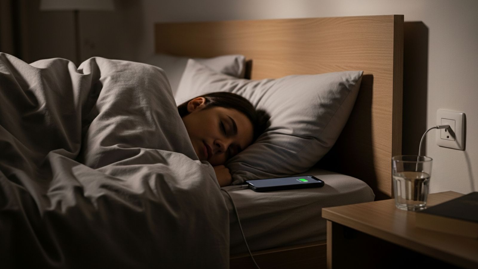 Carregar celular dormindo