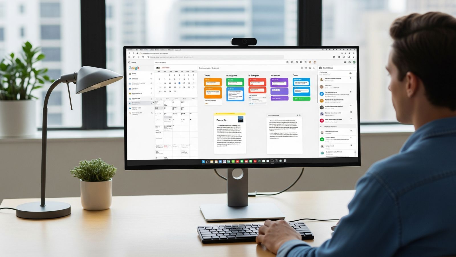 Homem organizando agenda