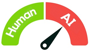 vetor de imagem de detector de inteligência artificial