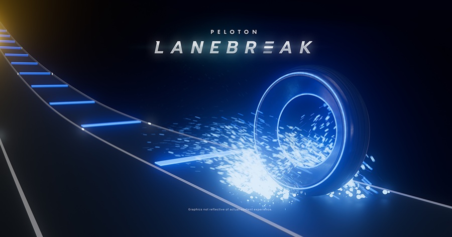 game Lanebreak, da marca Peloton