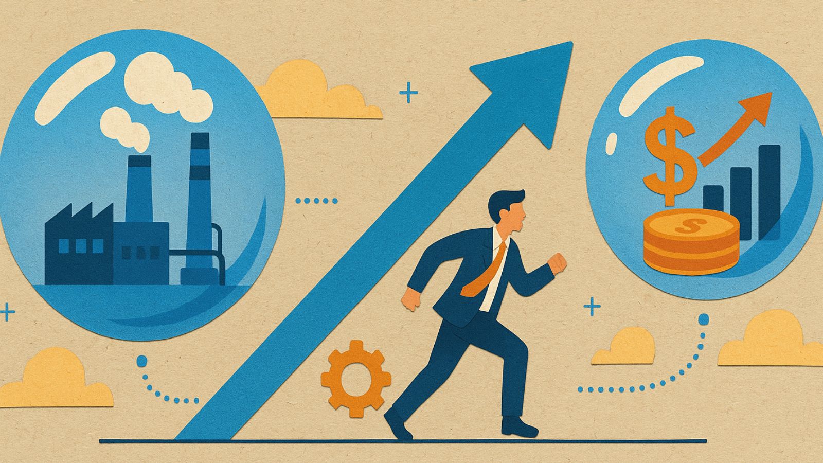 Bolha industrial e ascensão financeira