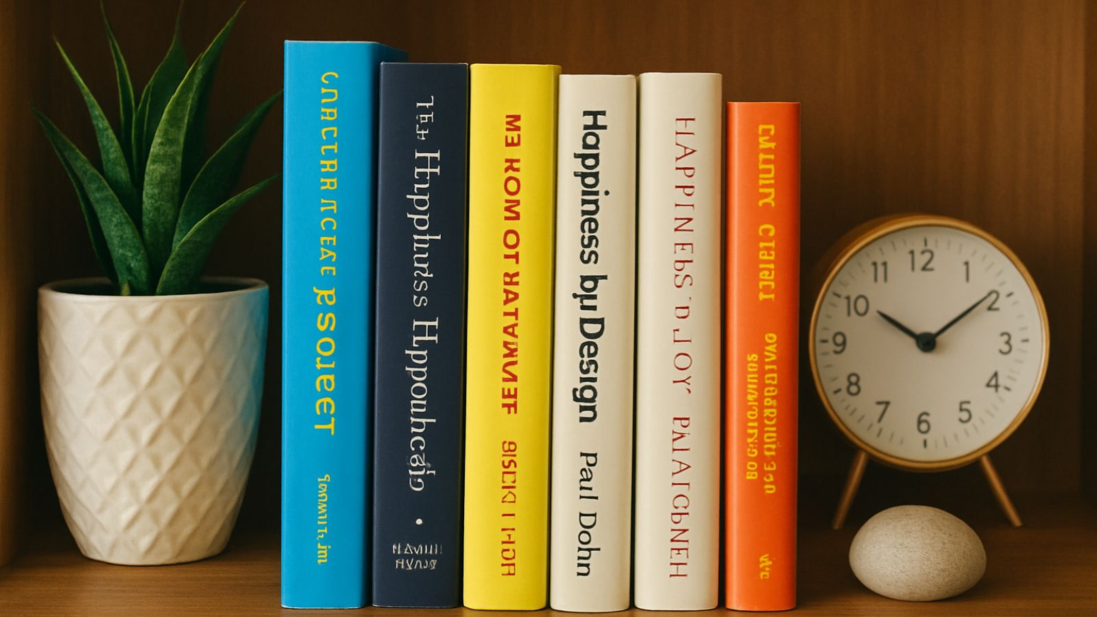 Estantes de Livros sobre Felicidade