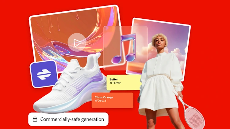 anúncios de artigos esportivos em imagens criadas por IA generativa