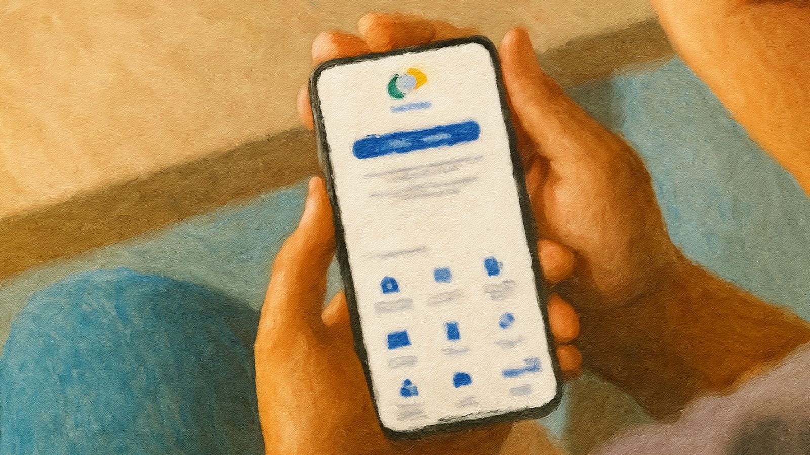 Pessoa acessando o aplicativo do Meu INSS