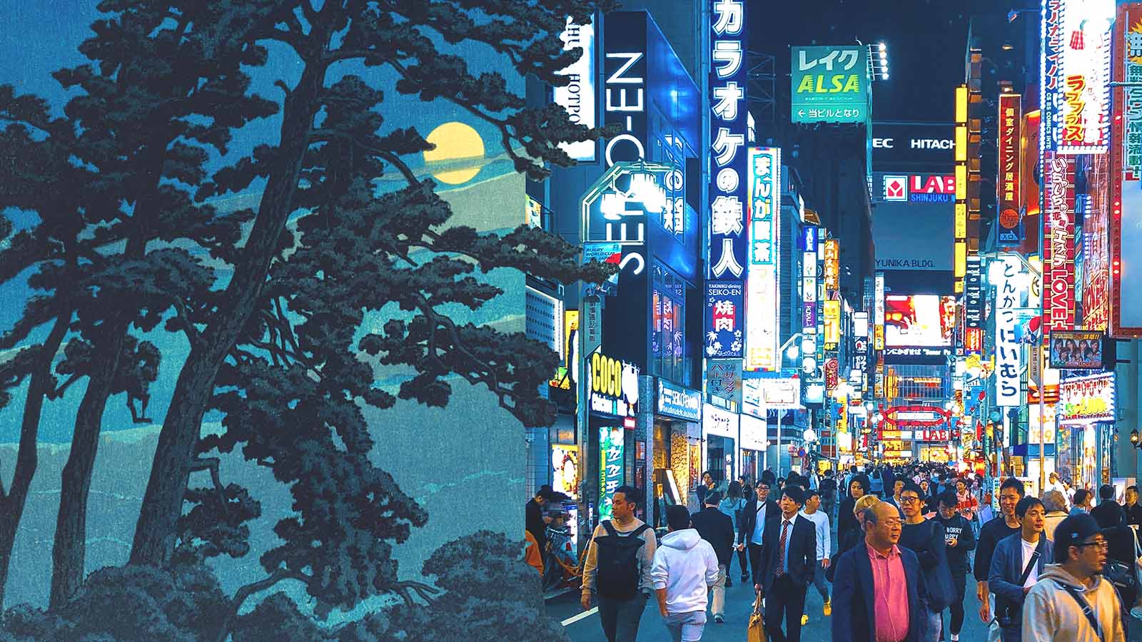 painéis luminosos de mídia exterior em Tóquio