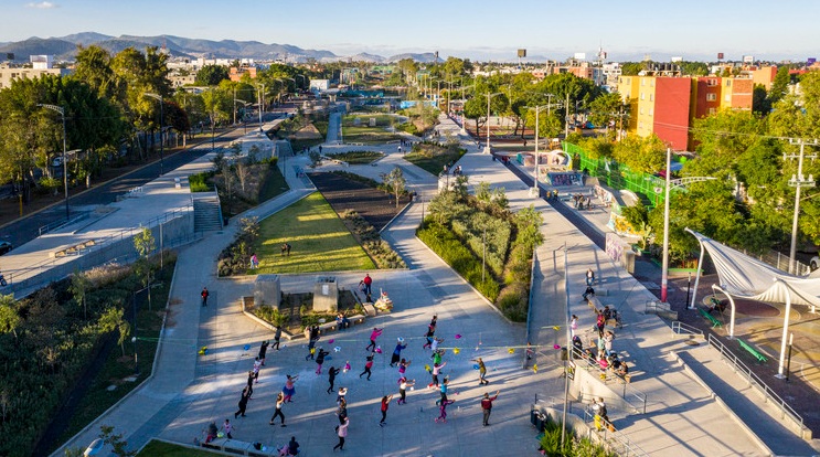 Parque Linear do Novo Canal, na Cidade do México