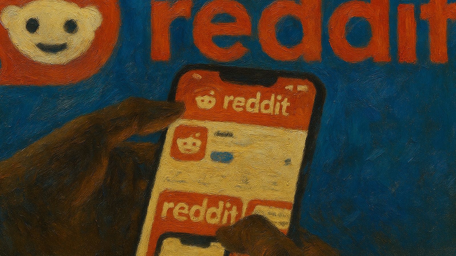 Aplicativo do Reddit no celular