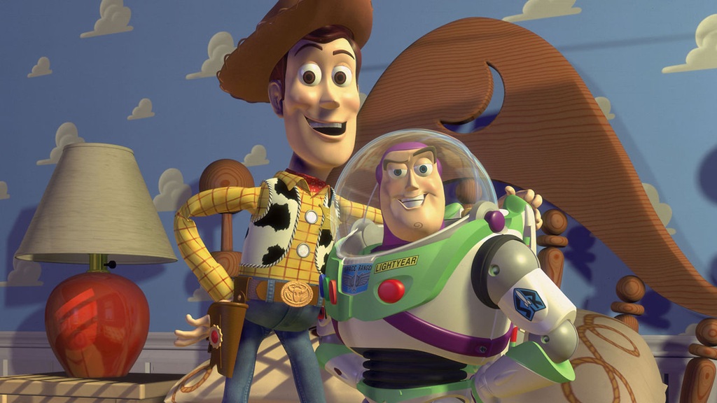 Woody e Buzz, personagens do filme de animação "Toy Story"