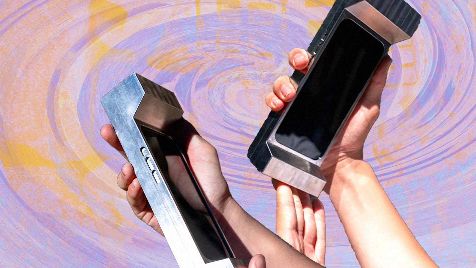 celulares com capa de aço para desestimular o uso do aparelho