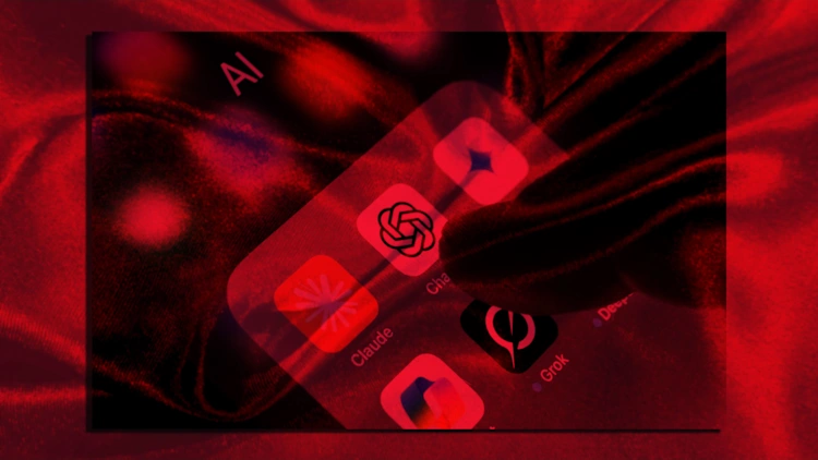 tela de celular com filtro vermelho indicando conteúdo proibido para menores