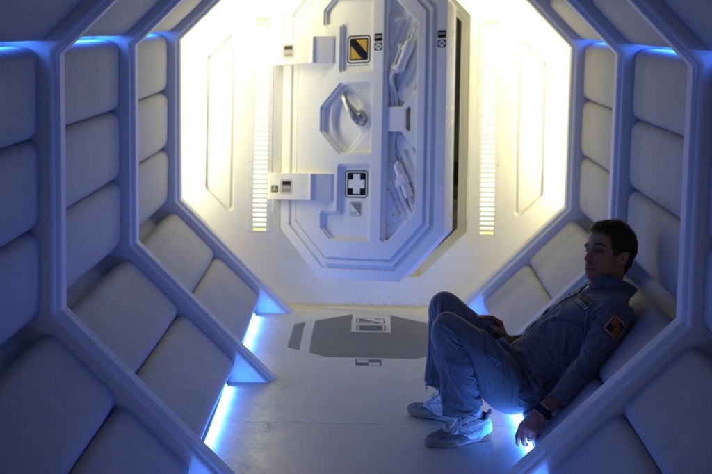 Astronauta do filme "Lunar", interpretado por Sam Rockwell