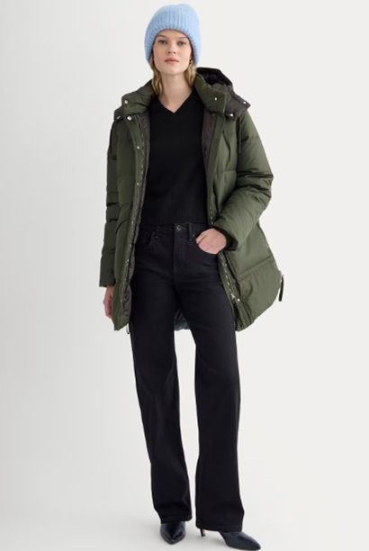 jaqueta reciclável da marca Everlane