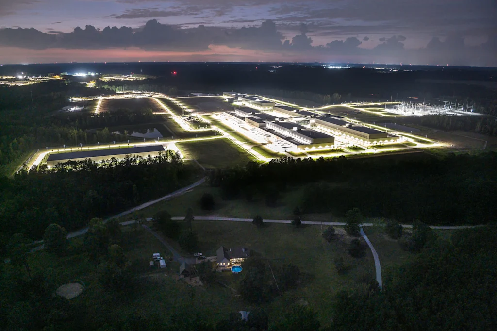 prédio de data center da Meta instalado no estado da Geórgia, nos EUA