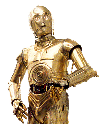 robô humanoide C-3PO, do filme "Star Wars"