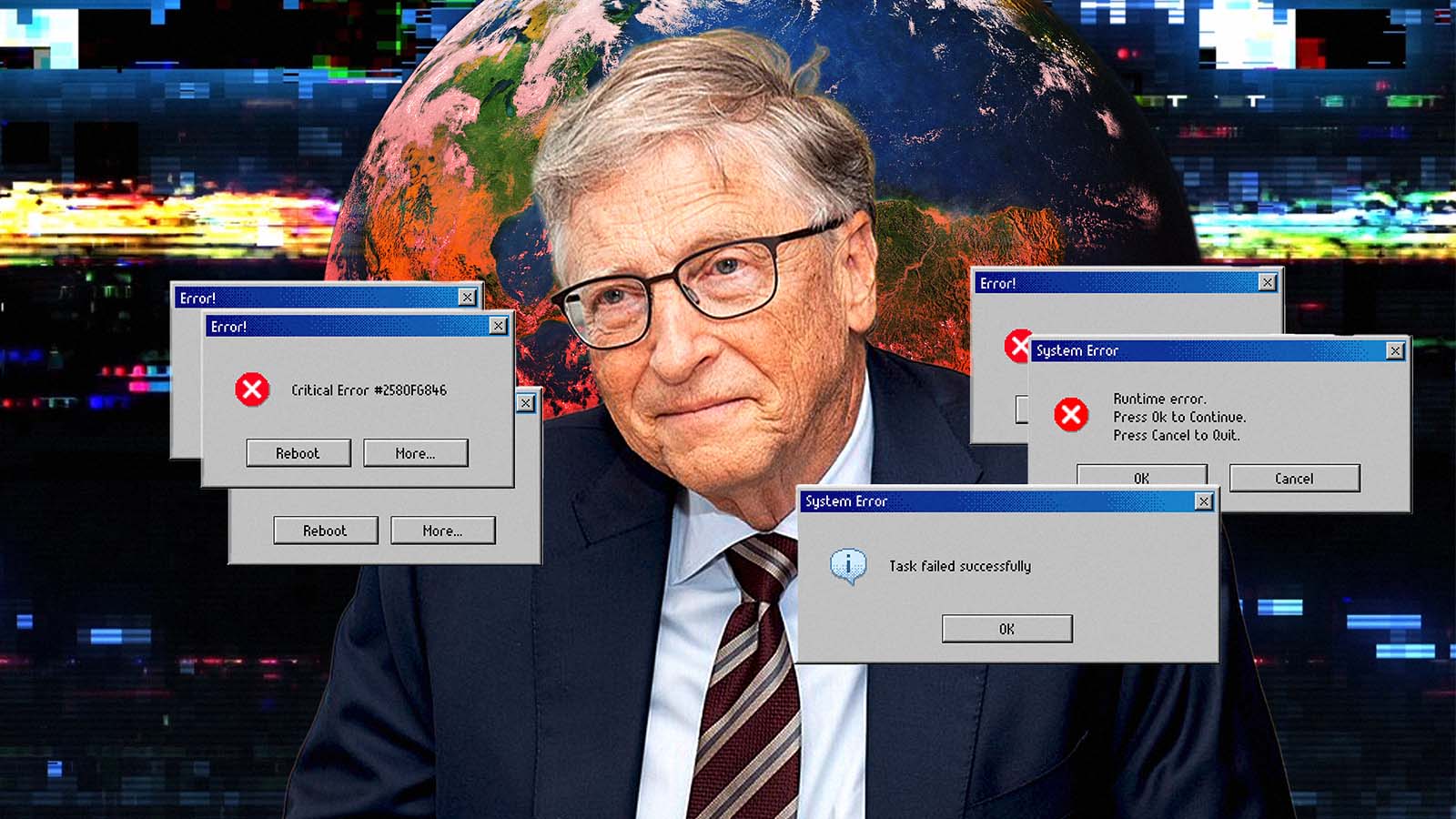 crítica à posição de Bill Gates sobre mudança climática