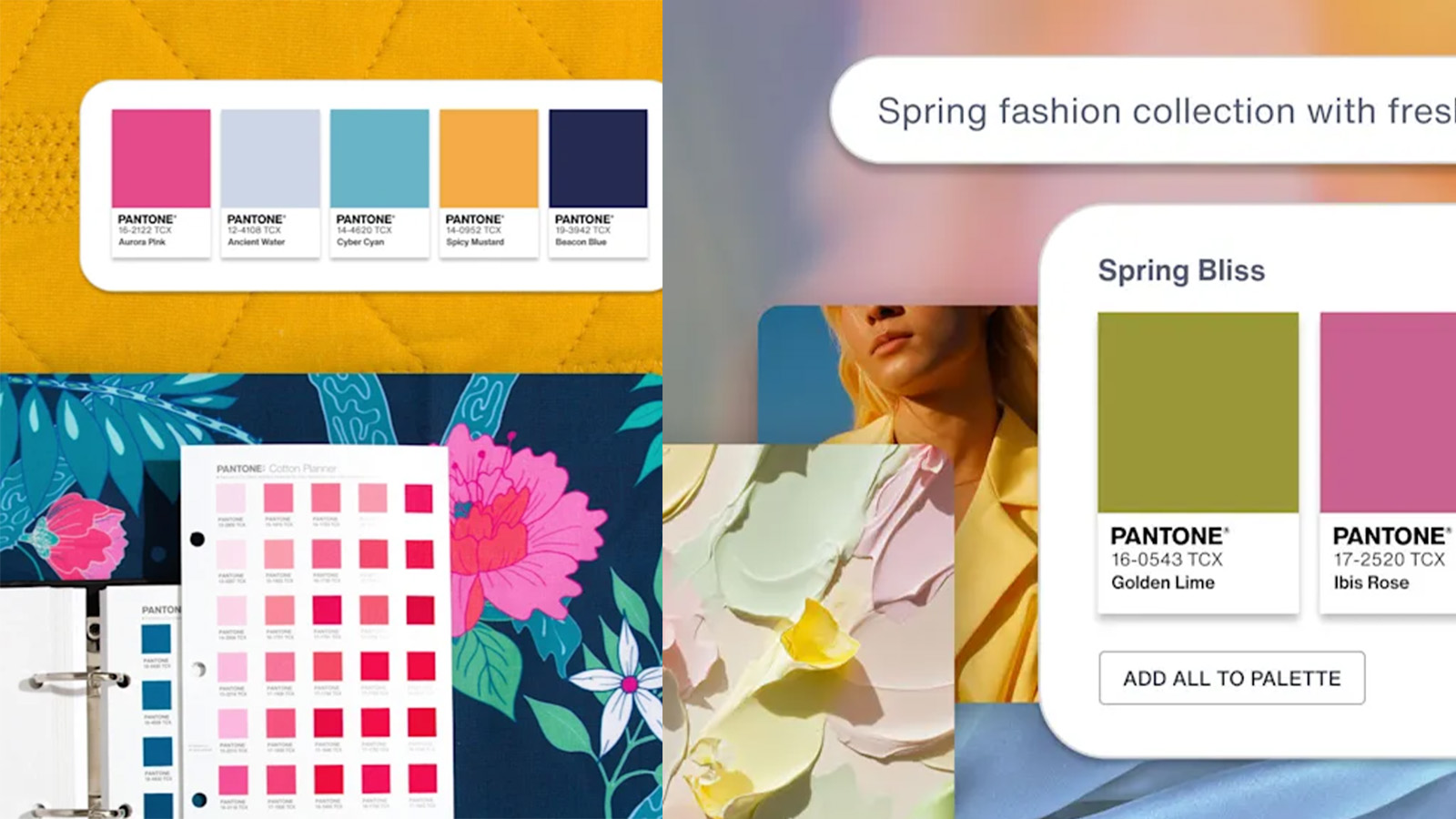 modelo de inteligência artificial criado pela Pantone para gerar paletas de cores
