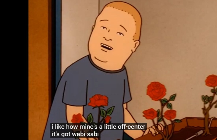 episódio da série de animação "O Rei do Pedaço" sobre wabi-sabi