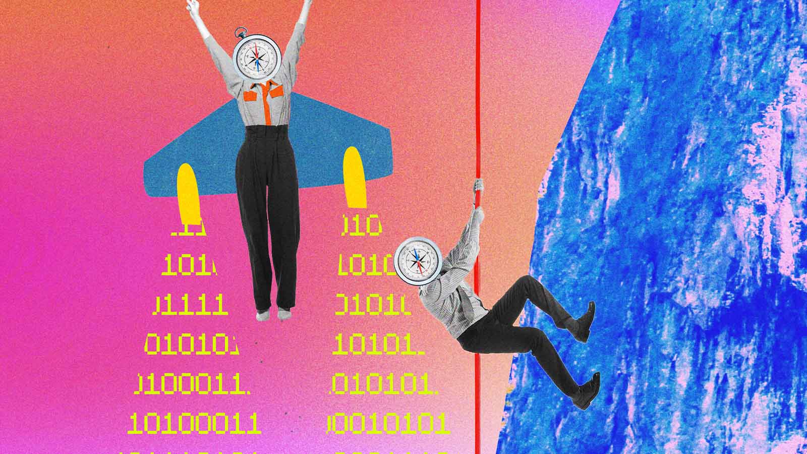 figuras humanas simbolizam crescimento na carreira