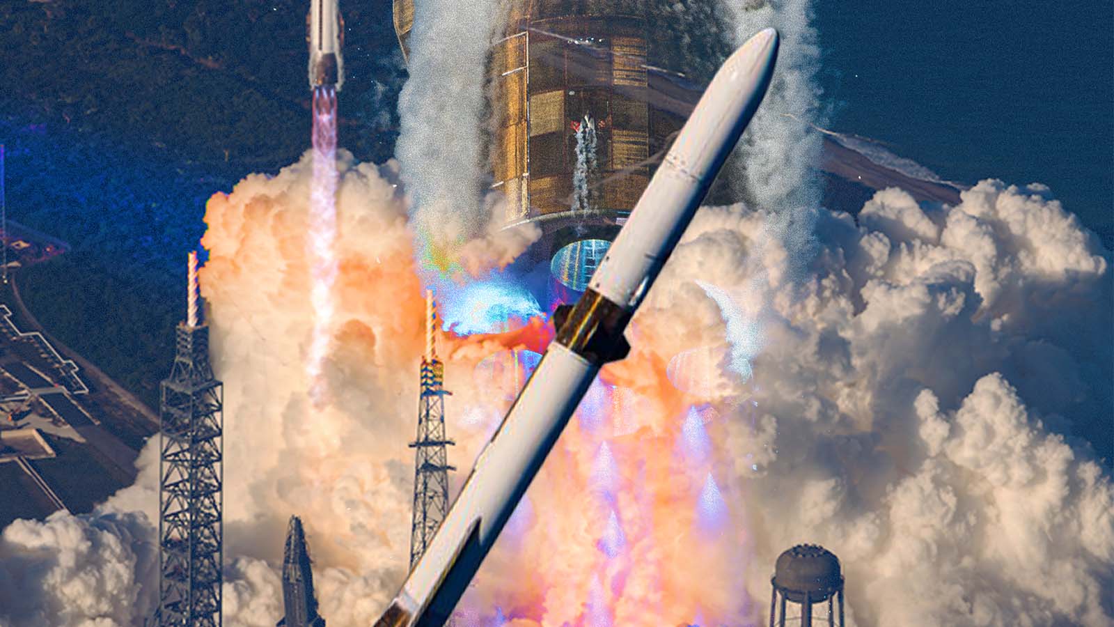 lançamento do foguete espacial New Glenn, da Blue Origin